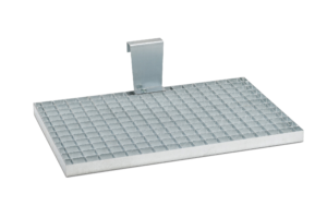 Simply latch grate onto existing Aqua Cube + systems for easy installation.